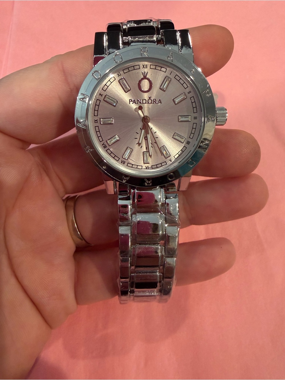 Pandora Silver Watch with Dial - Picture 1 of 9